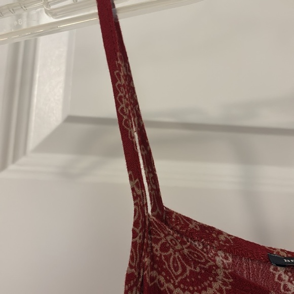Brandy Melville dark red slip dress SZ small medium made in Italy boho chic - Picture 13 of 16